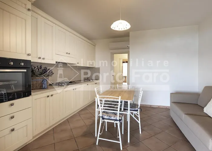 L324 - Bilocale Con Giardino E Vista Mare Panoramica A Porto Mannu